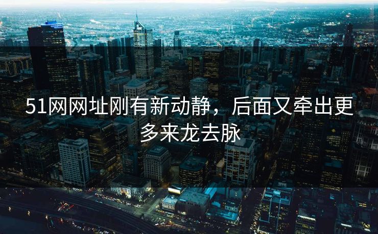 51网网址刚有新动静，后面又牵出更多来龙去脉